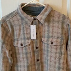Ladies Outerknown Multicolor Plaid Shirt medium new with tag